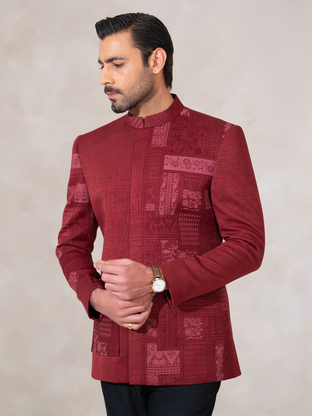 Red Formal Prince Coat - AL-PCS-085