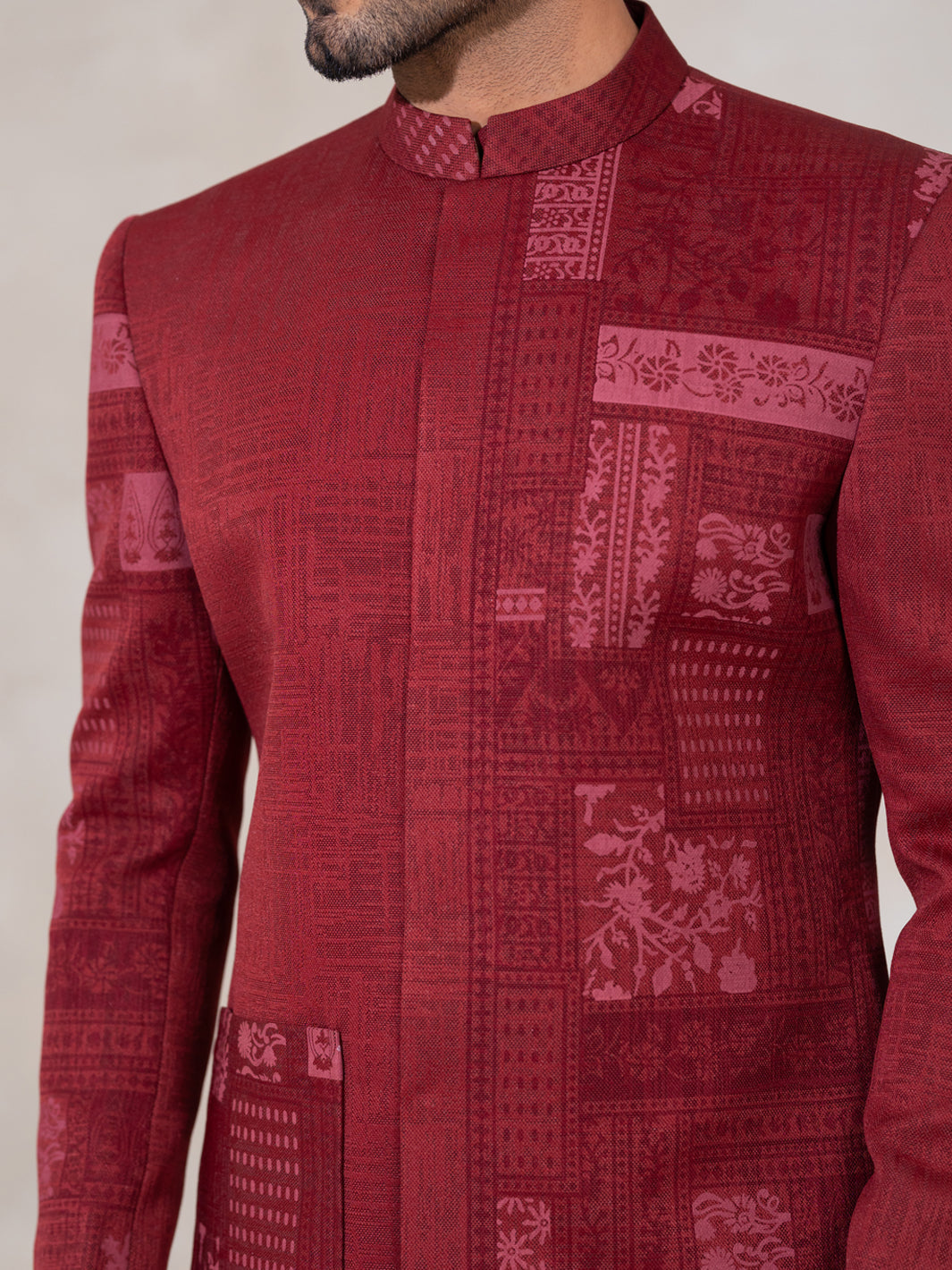 Red Formal Prince Coat - AL-PCS-085