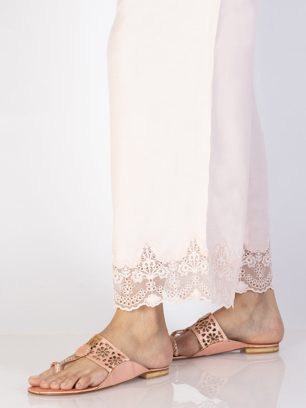 Pink Maple Silk Trousers - AL-T-695