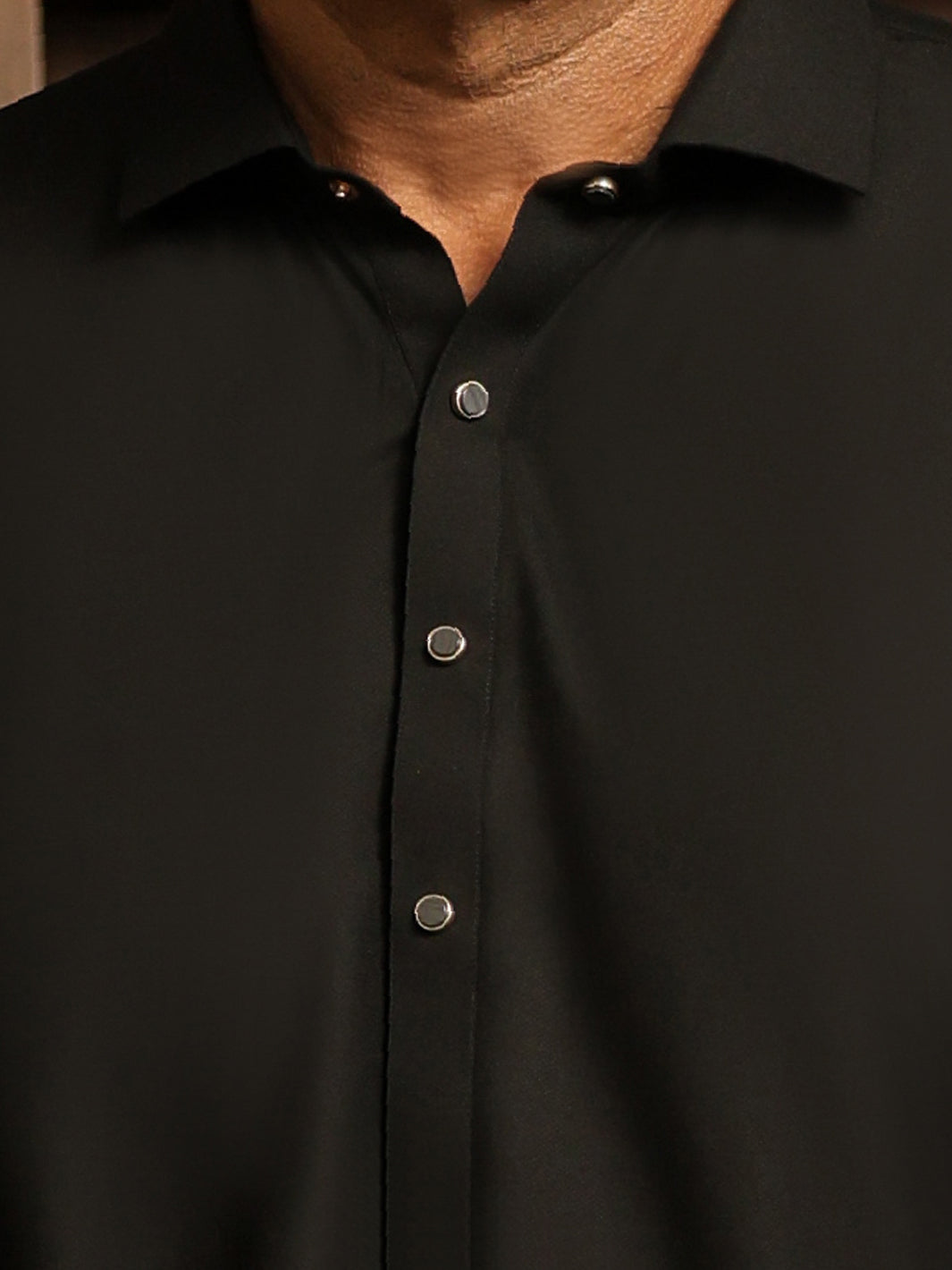 Black Plain Kameez Shalwar - ALWA-KS-629