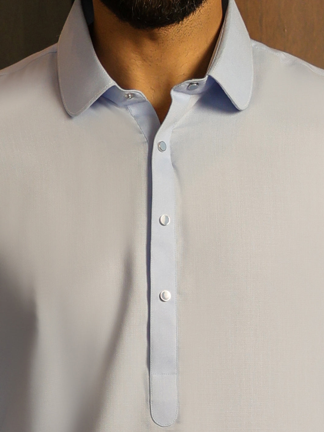Light Blue Cut & Sew Kameez Shalwar - ALWA-KS-643A