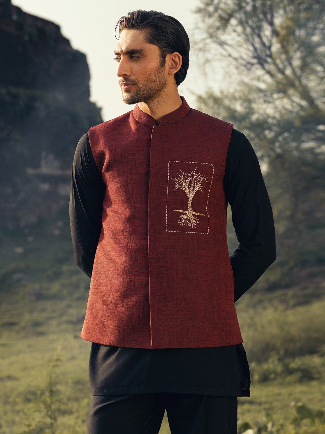 Red Waistcoat - AL-WC-596B