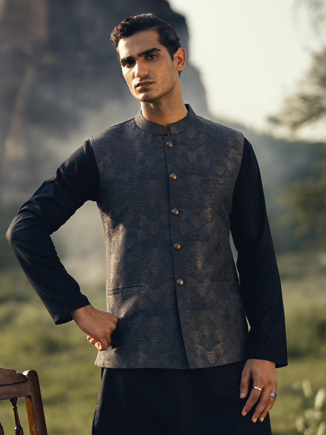 Dark Grey Formal Waistcoat - AL-WC-605