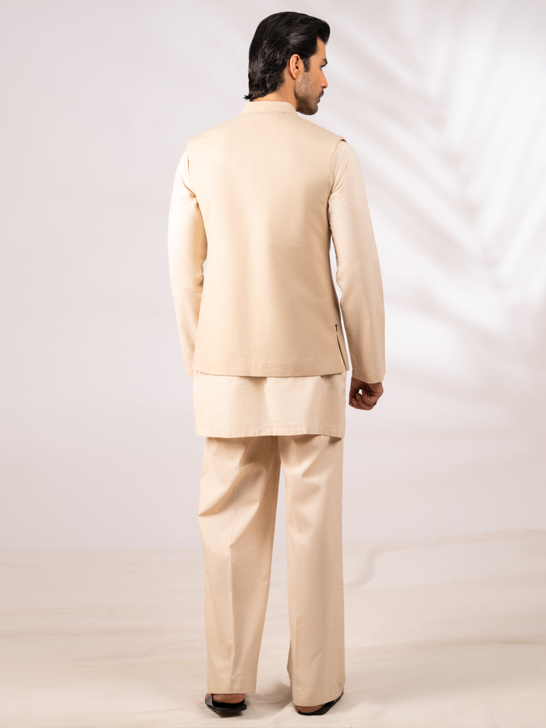 Beige Cut & Sew Waistcoat - AL-WC-630