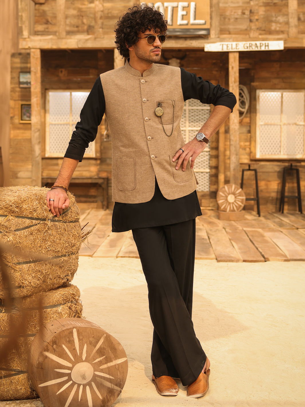Fawn Waistcoat - AL-WC-631
