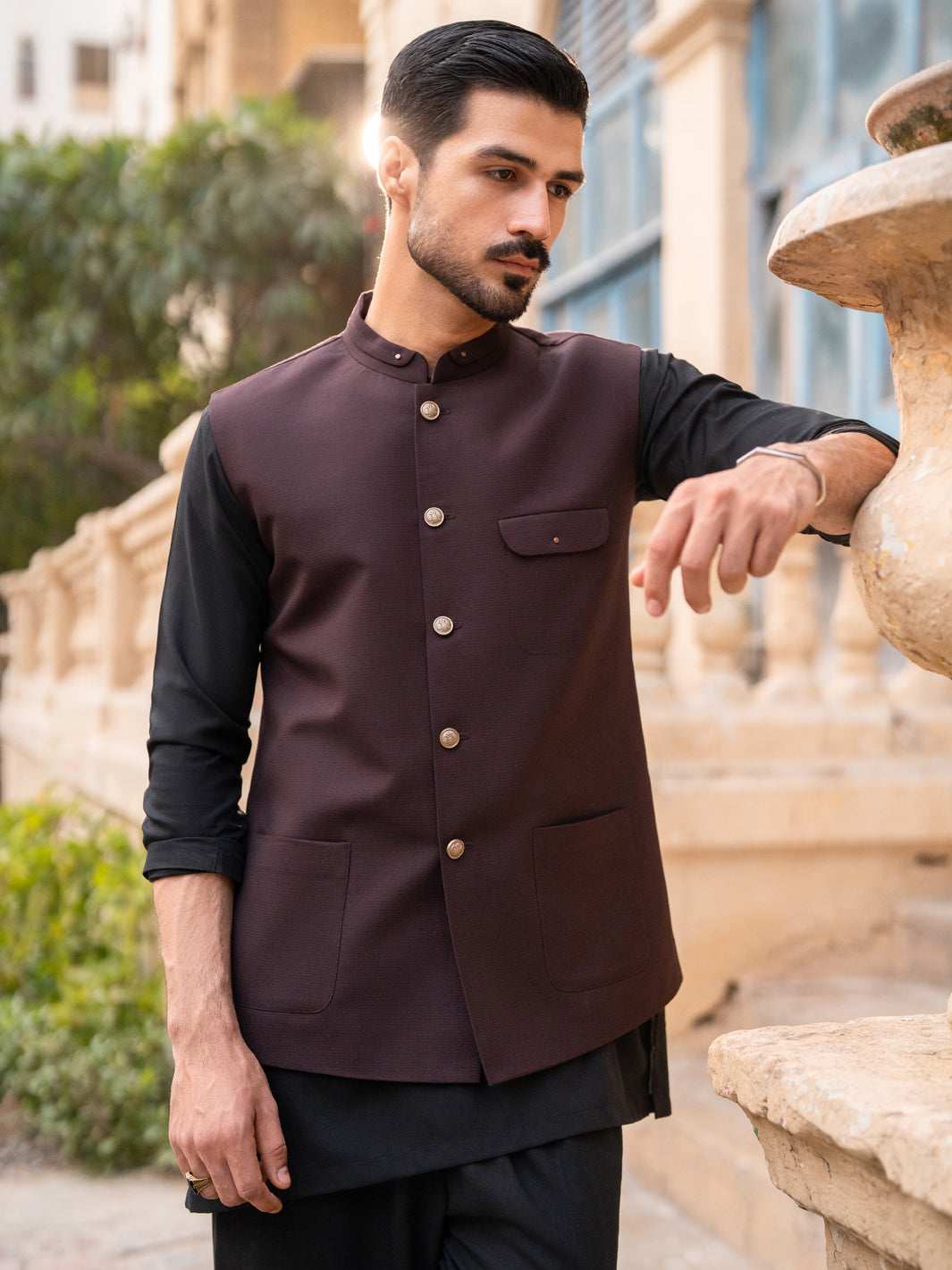 Dark Brown Waistcoat - AL-WC-641