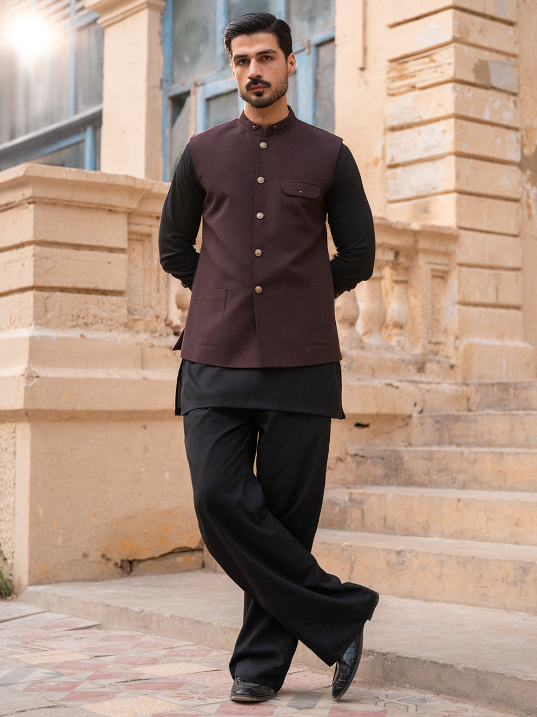 Dark Brown Waistcoat - AL-WC-641