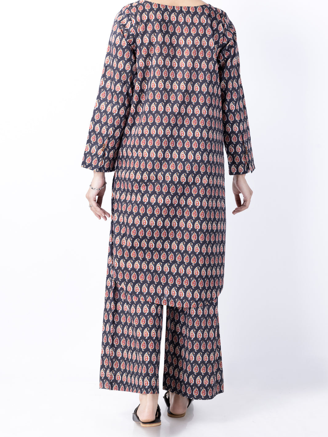 Black Lawn 2Pc Stitched - ALP-2PS-LKS-1743