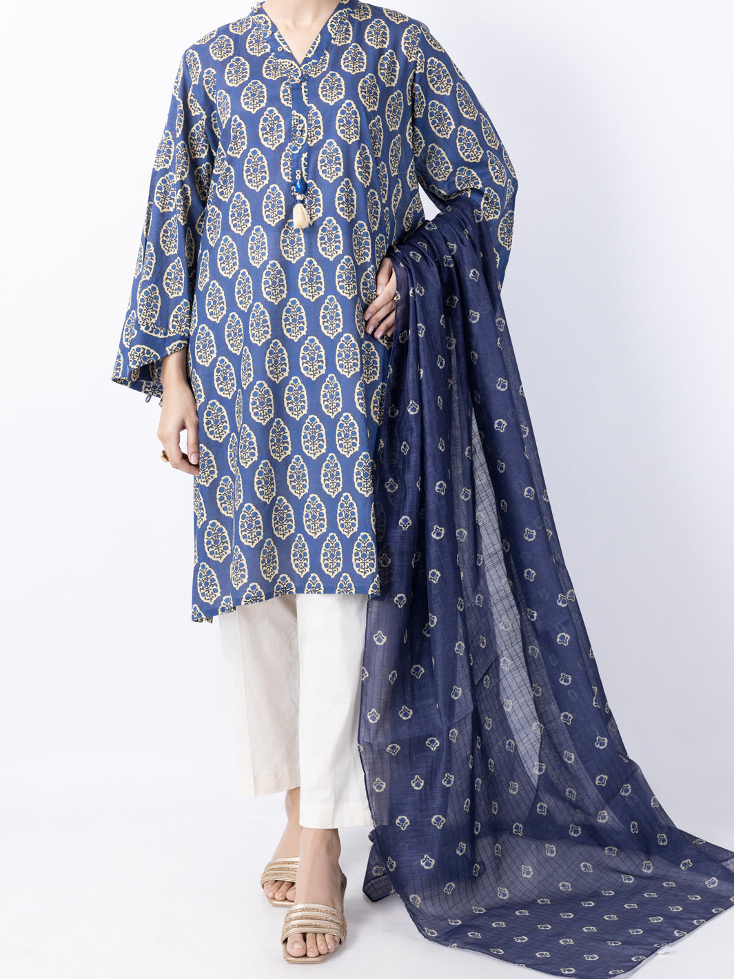 Blue Lawn 2Pc Stitched - ALP-2PS-LKD-1744