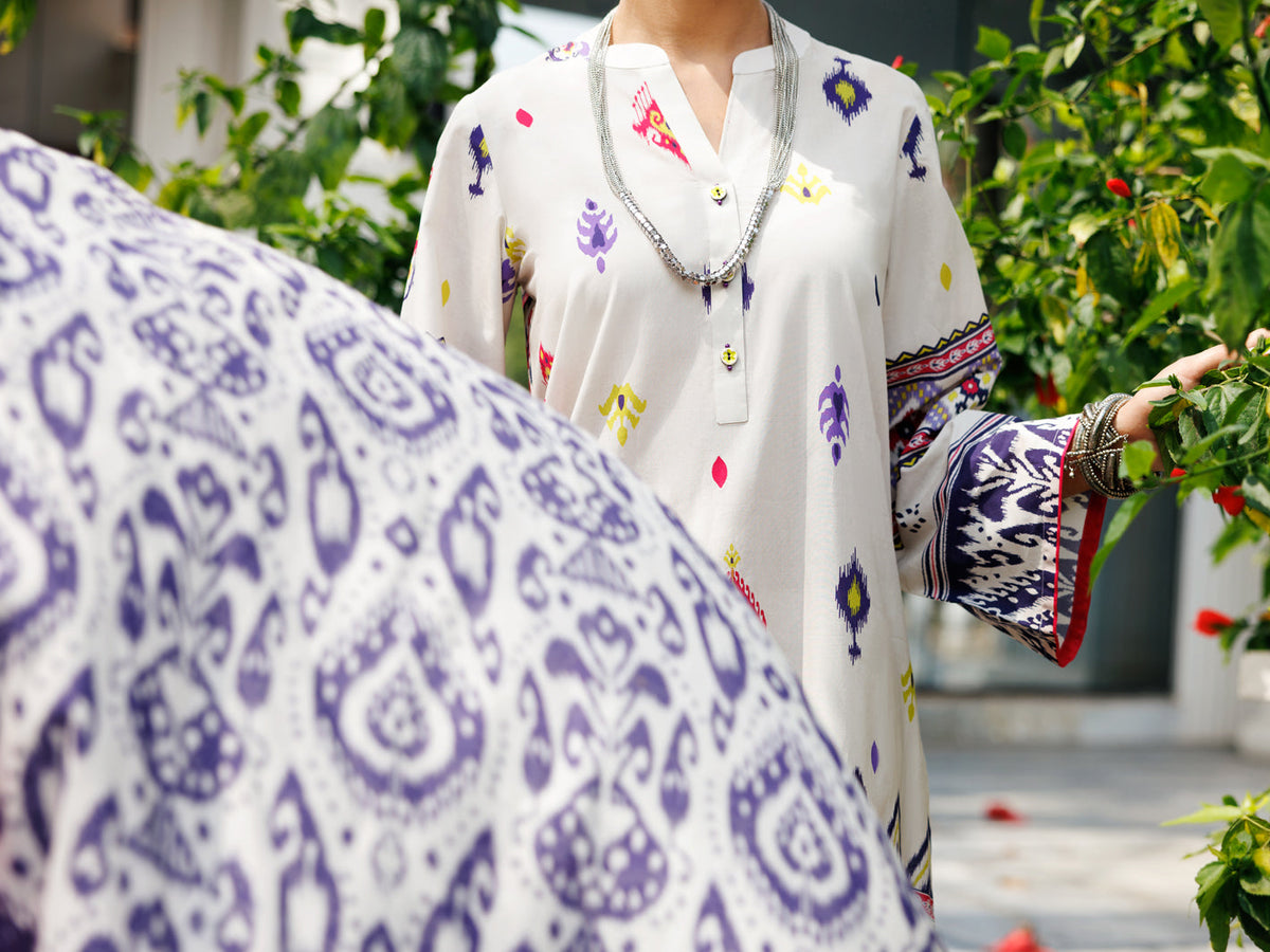 Ivory Lawn 3 Piece Stitched - ALP-3PS-2115