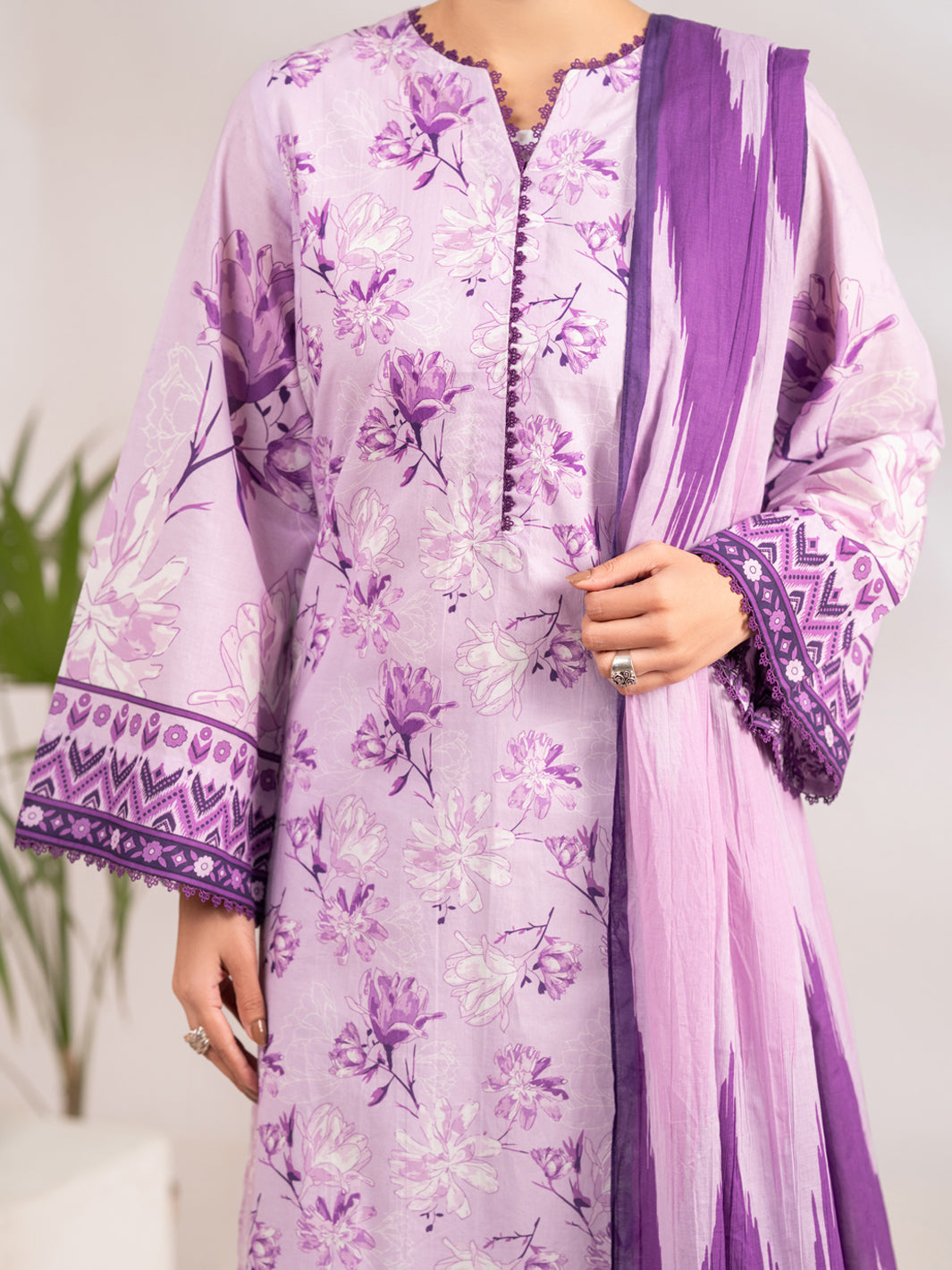 Light Purple Lawn 3Pc Stitched - ALP-3PS-2289
