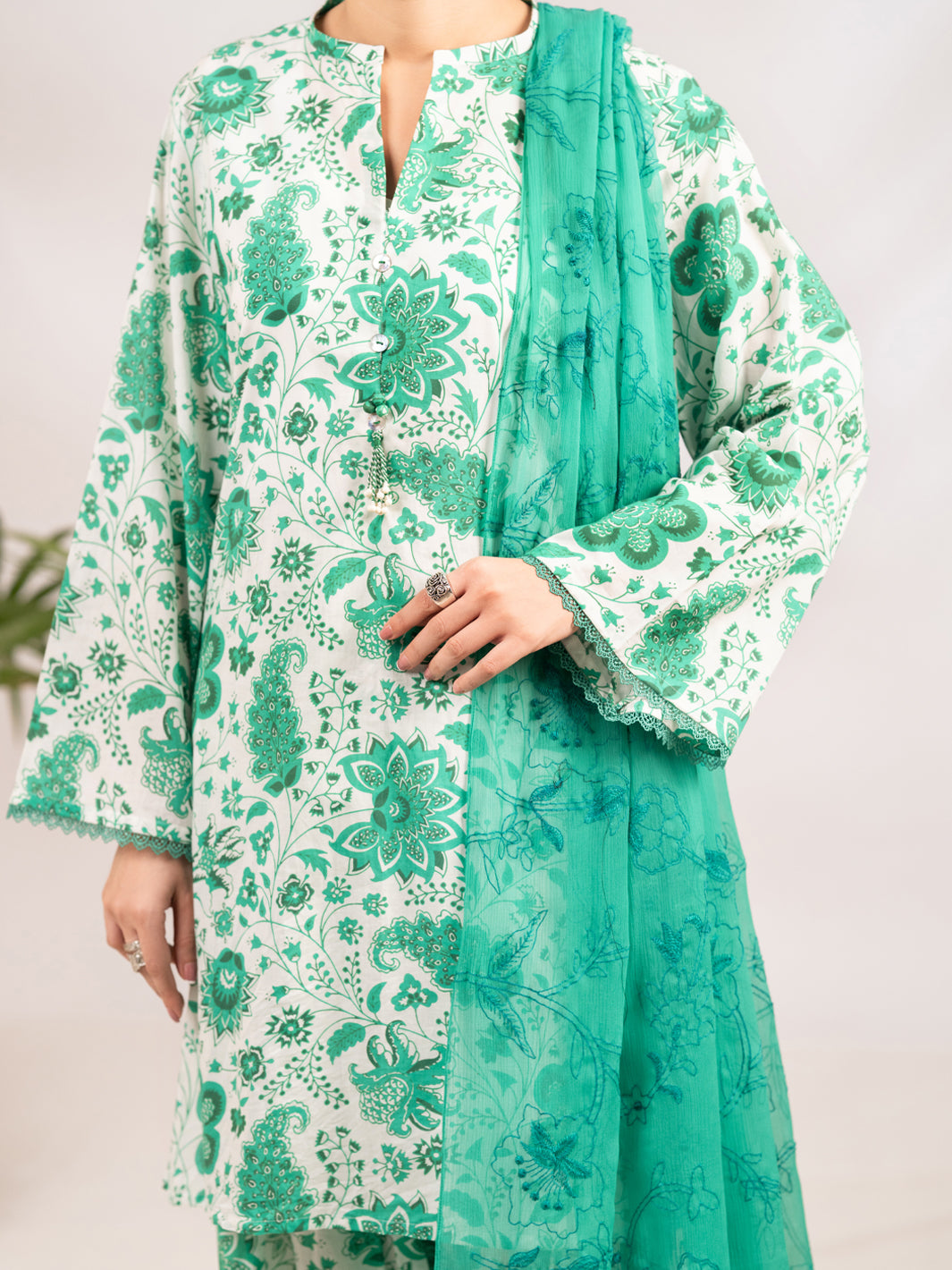 Green Lawn 3Pc Stitched - ALP-3PS-2314