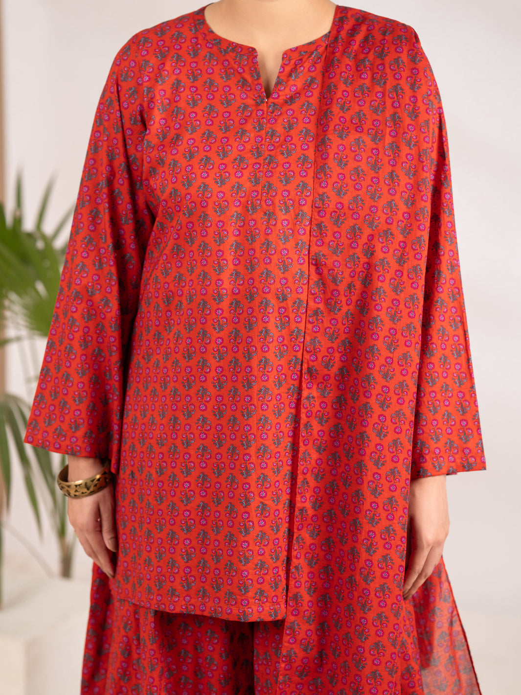 Red Lawn 3Pc Stitched - ALP-3PS-2296