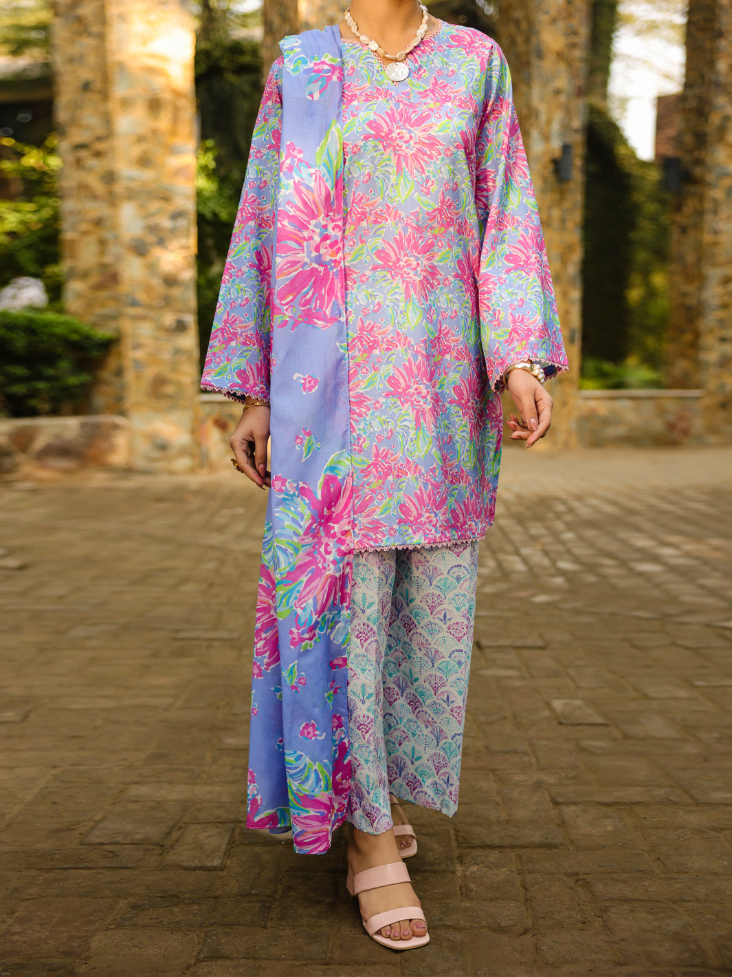 Light Purple Lawn 3Pc Stitched - ALP-3PS-2300