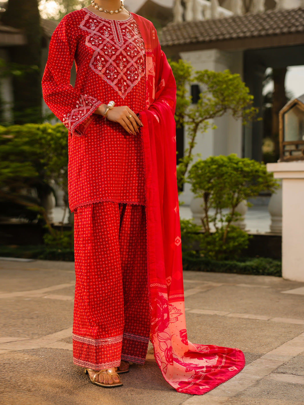 Fuchsia Lawn 3Pc Unstitched - ALP-3PS-2424