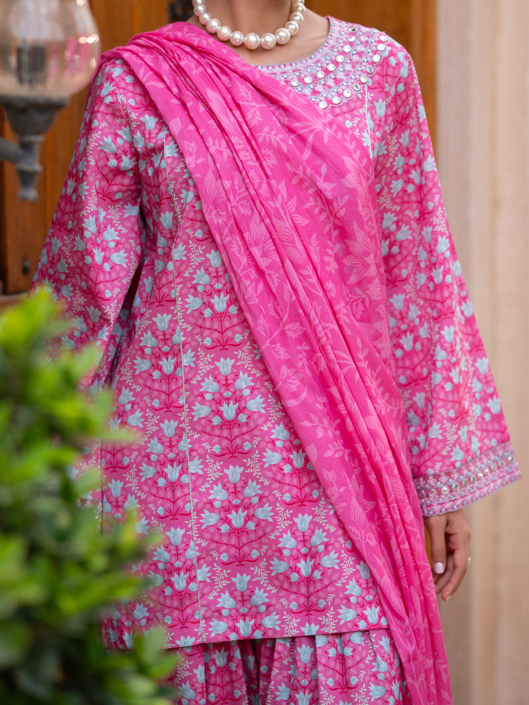 Pink Lawn Stitched 3Pc - ALP-3PS-2580