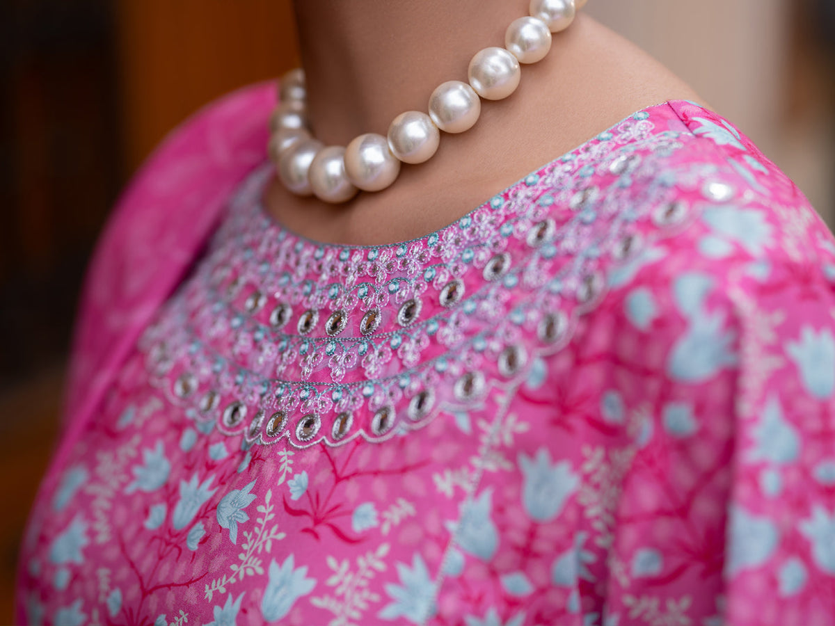 Pink Lawn Stitched 3Pc - ALP-3PS-2580