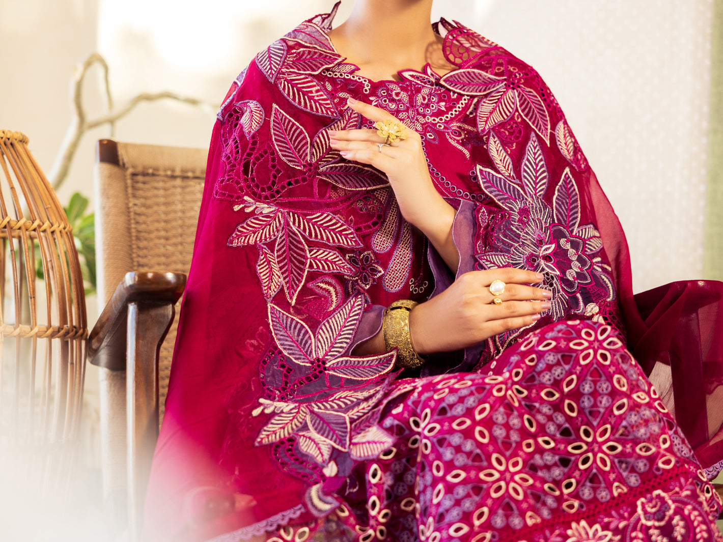 Fuchsia Lawn Unstitched 3Pc - ALP-3PS-2644