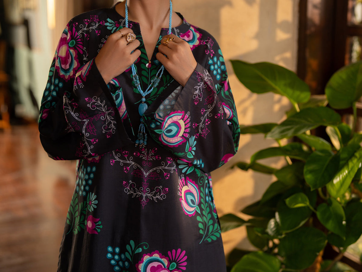 Black Cambric 2Pc Stitched - ALP-2PS-LKS-2824