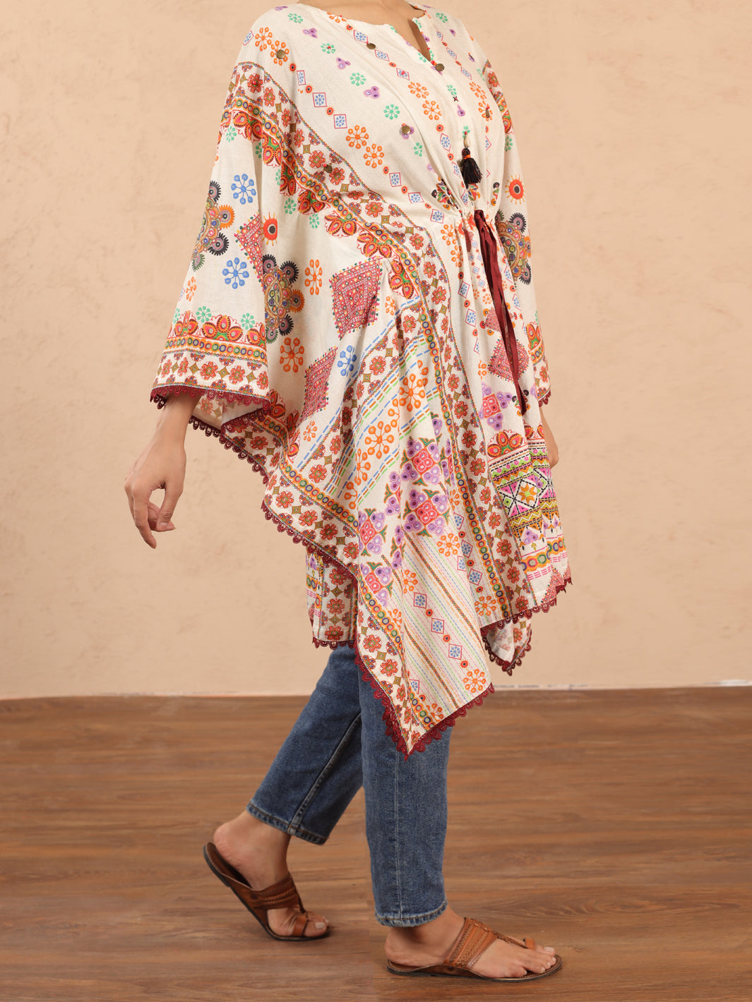 Off White Cambric Tunic - ALP-LK-1983