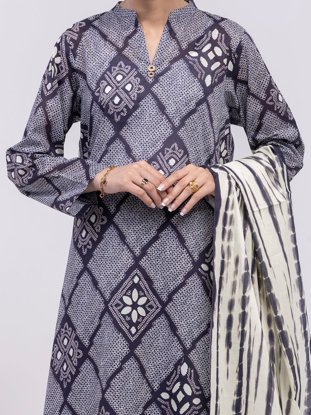 Blue Lawn 2Pc Unstitched - ALP-2PS-LKD-2470