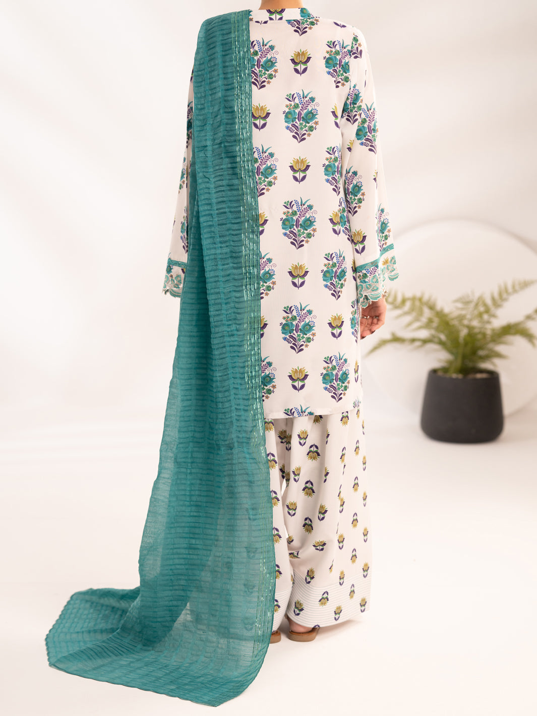 White Lawn Unstitched 3Pc - ALP-3PS-2466