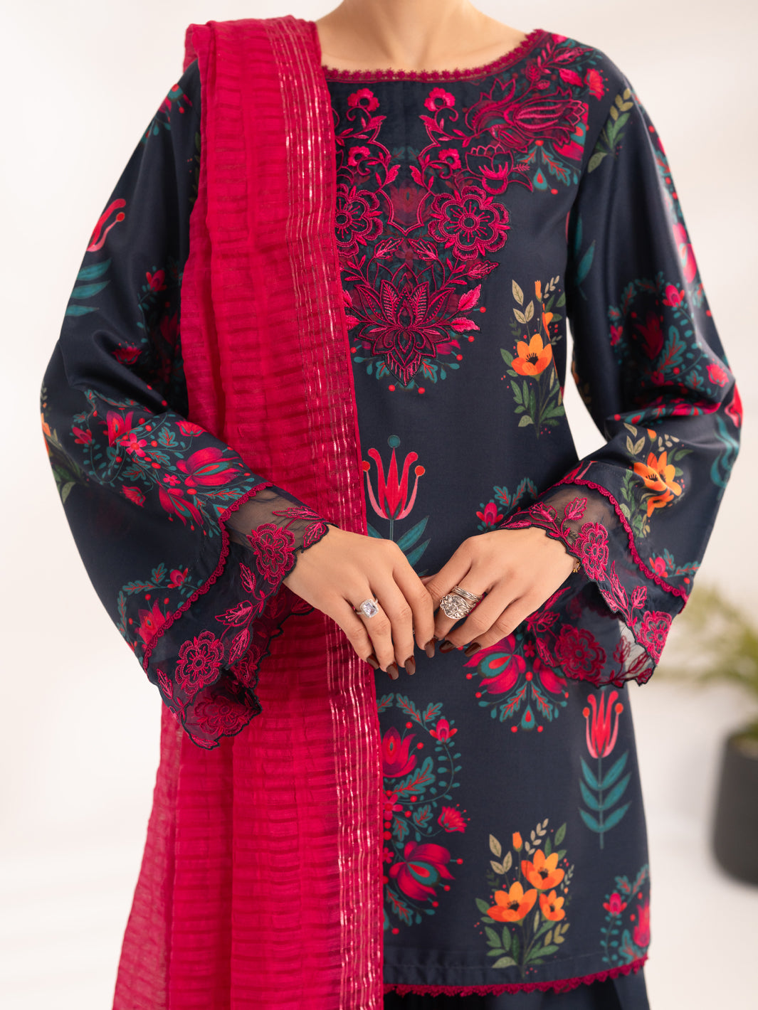 Blue Lawn Unstitched 3Pc - ALP-3PS-2465