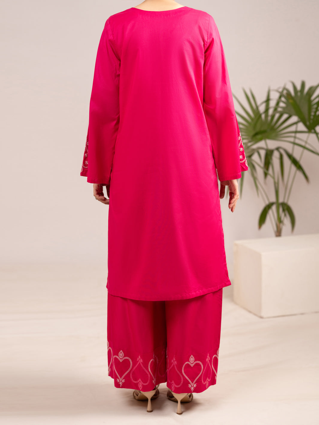 Fuchsia Lawn Co-Ord Set - ALP-2PS-LKS-2539