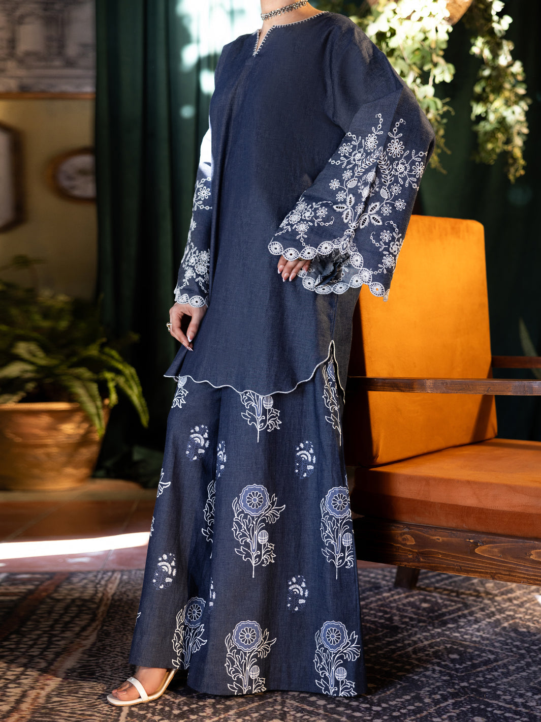 Blue Denim Stitched 2PC - ALP-2PS-LKS-2782