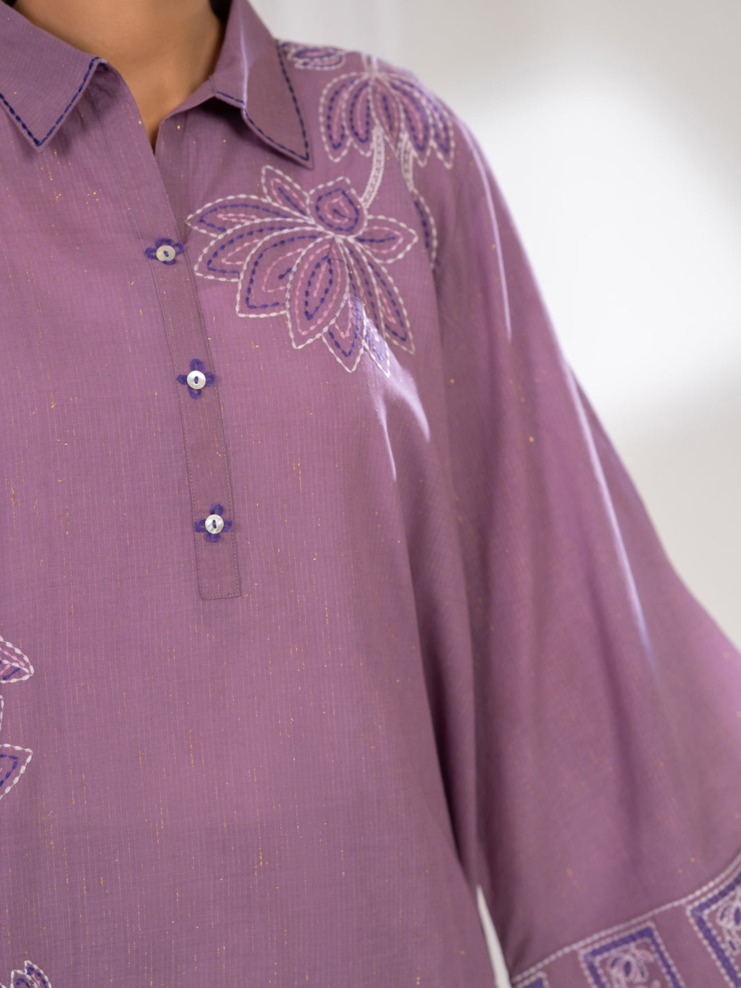 Lilac Stitched 2Pc - ALP-2PS-LKS-2787
