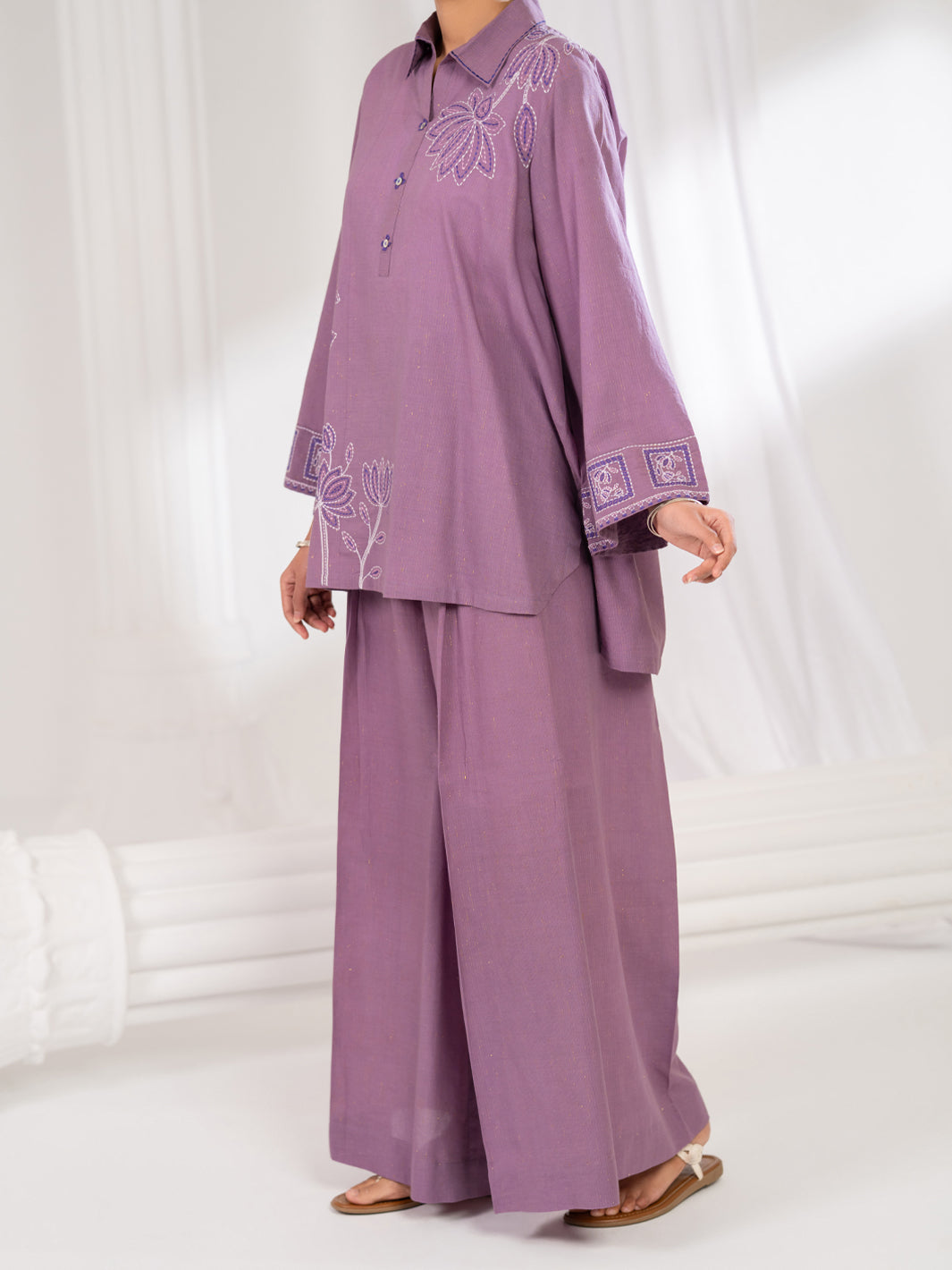 Lilac Stitched 2Pc - ALP-2PS-LKS-2787