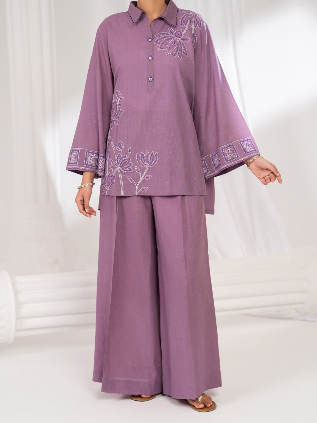 Lilac Stitched 2Pc - ALP-2PS-LKS-2787