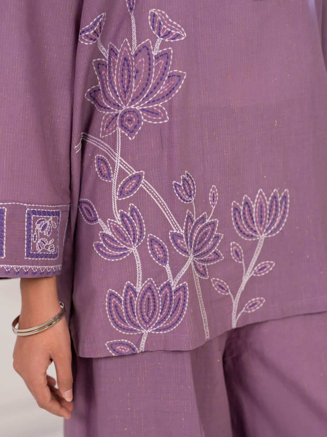 Lilac Stitched 2Pc - ALP-2PS-LKS-2787