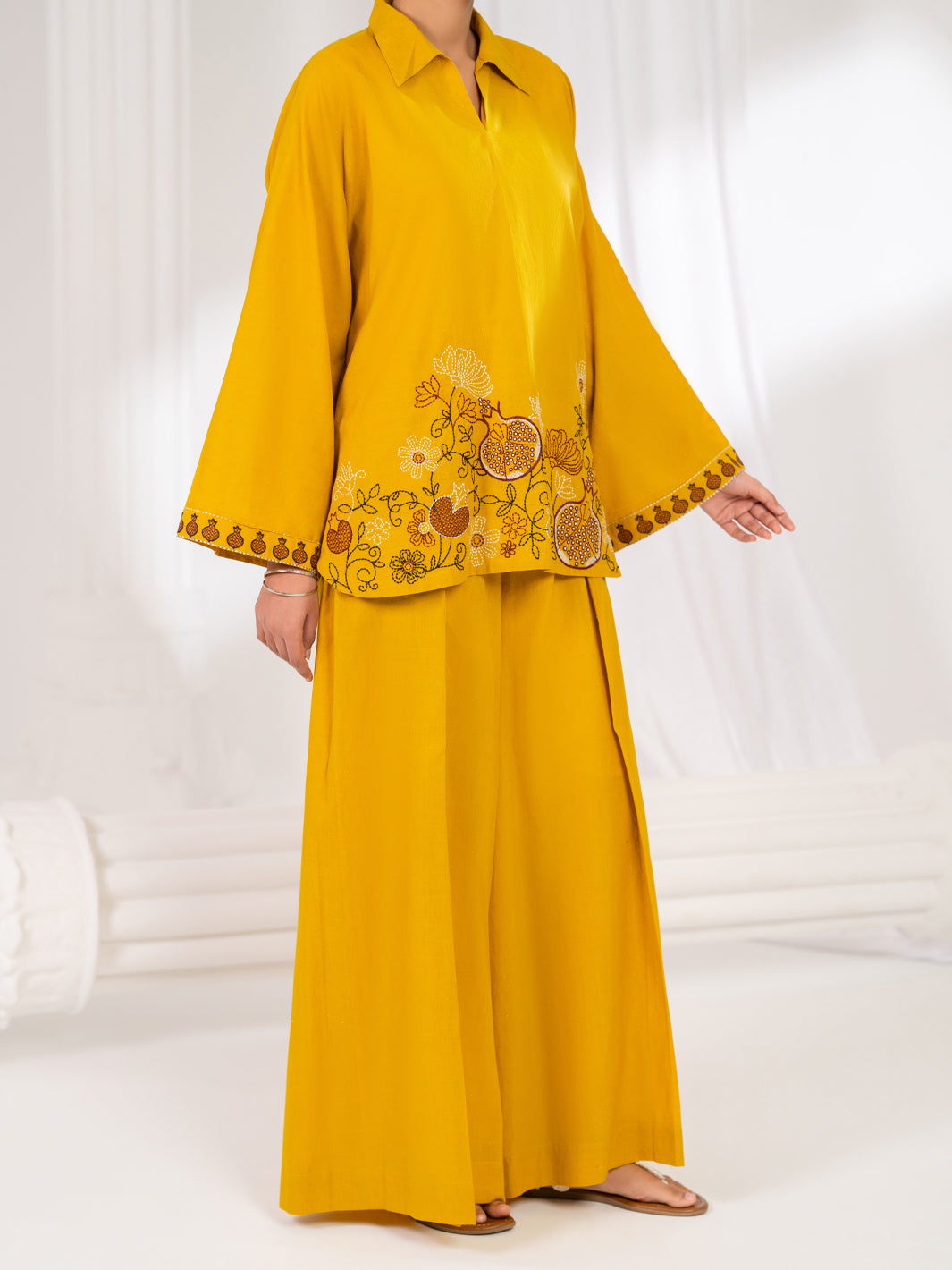 Lemon Stitched 2Pc - ALP-2PS-LKS-2788