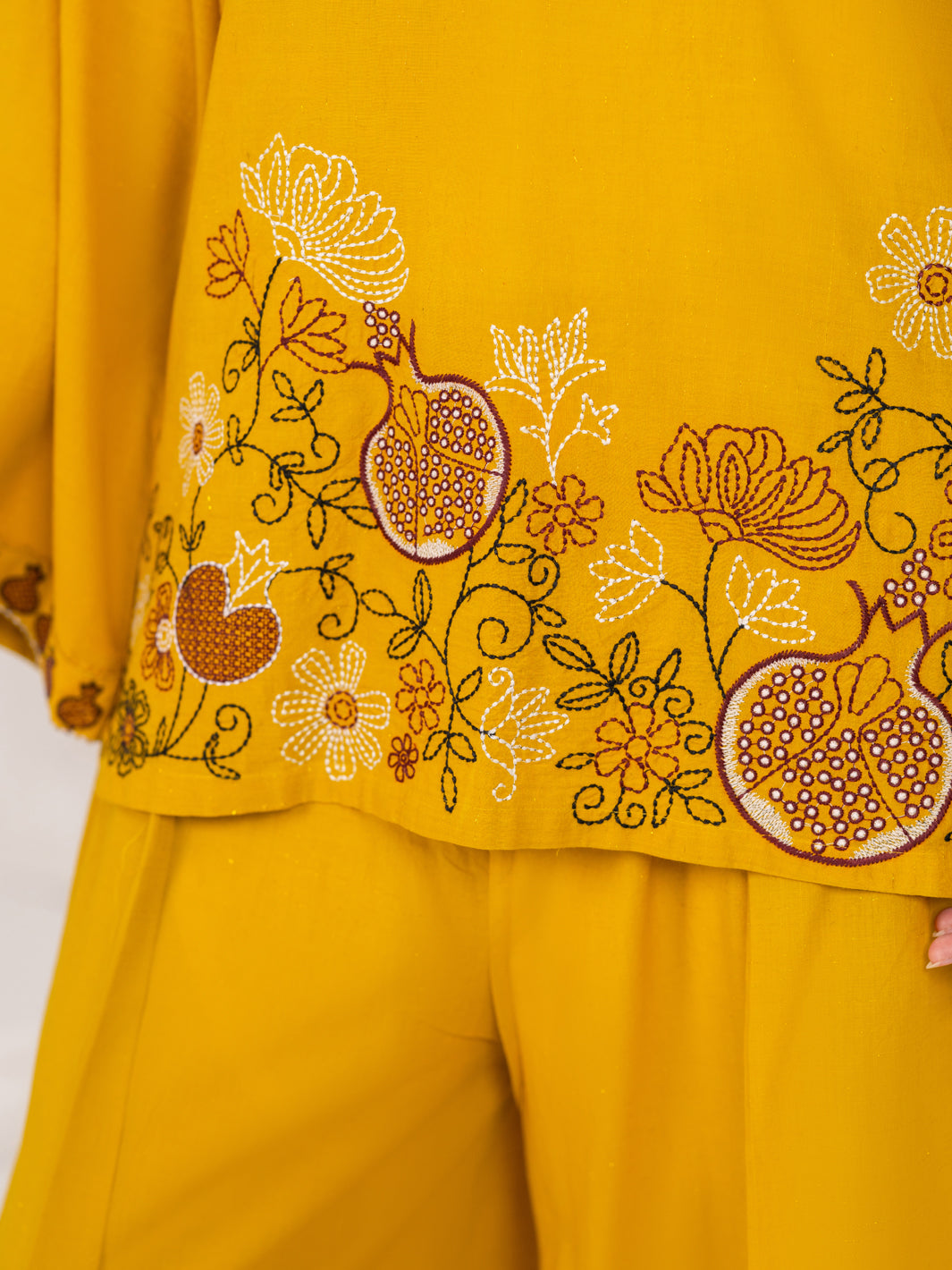 Lemon Stitched 2Pc - ALP-2PS-LKS-2788