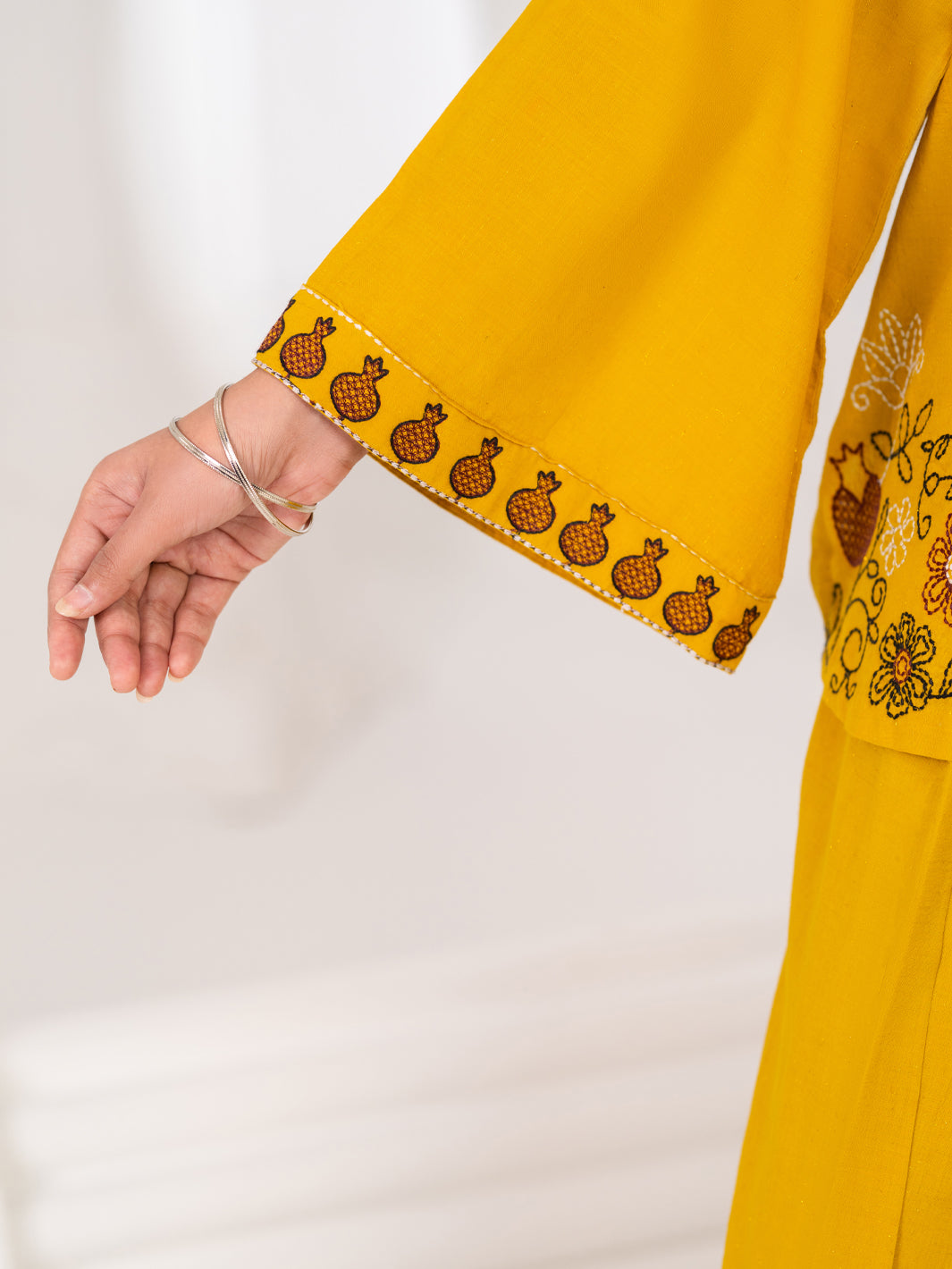 Lemon Stitched 2Pc - ALP-2PS-LKS-2788