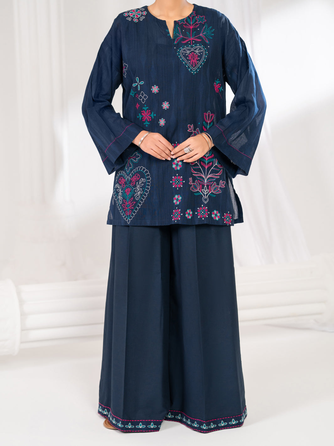 Blue Dobby Stitched 2Pc - ALP-2PS-LKS-2841