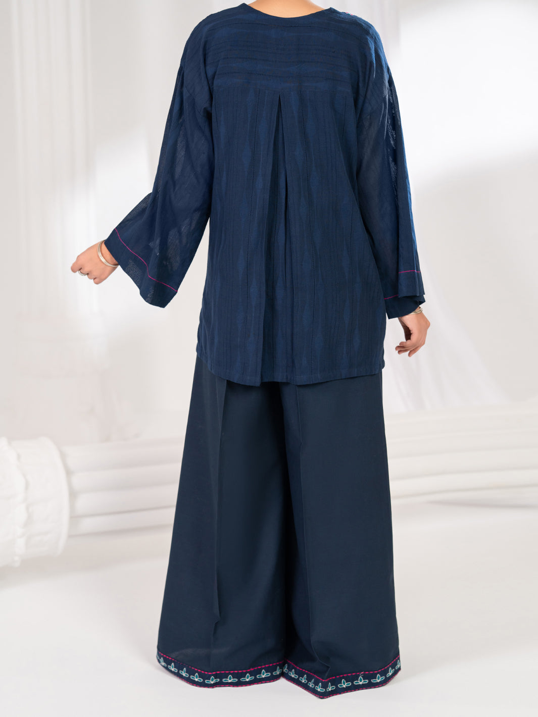 Blue Dobby Stitched 2Pc - ALP-2PS-LKS-2841