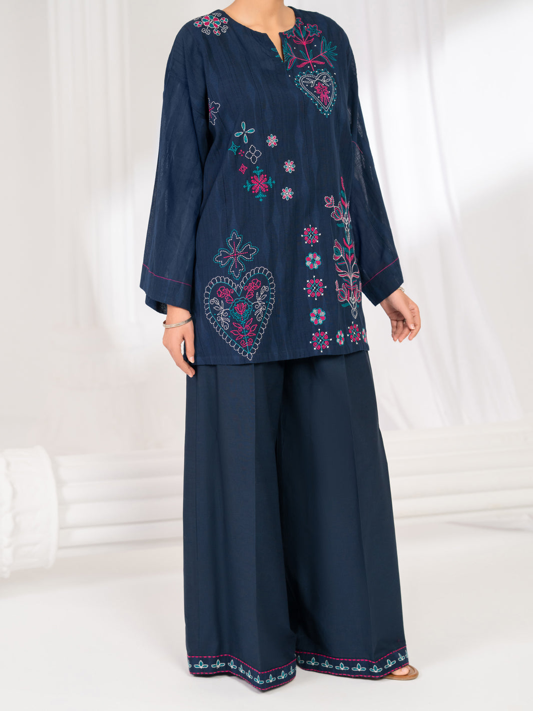 Blue Dobby Stitched 2Pc - ALP-2PS-LKS-2841