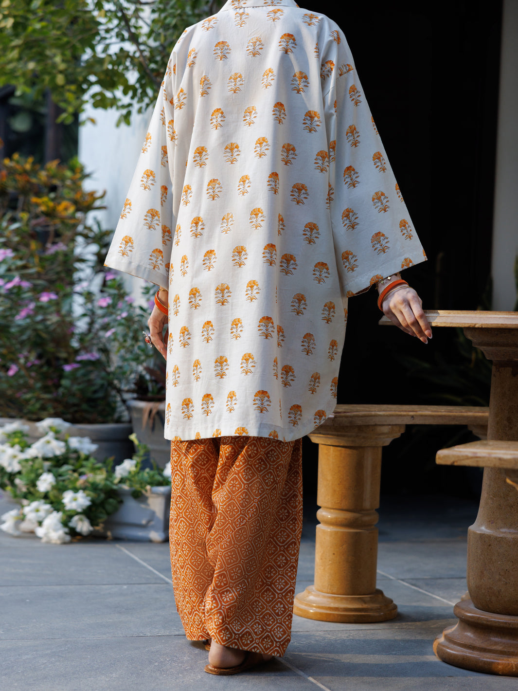 Brown Lawn Co-Ord Set - ALP-2PS-SLKS-2772