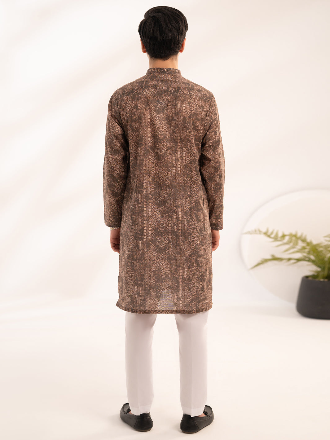 Brown Cotton Kurta - ALT-K-068
