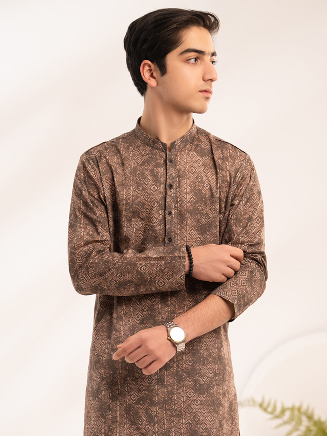 Brown Cotton Kurta - ALT-K-068