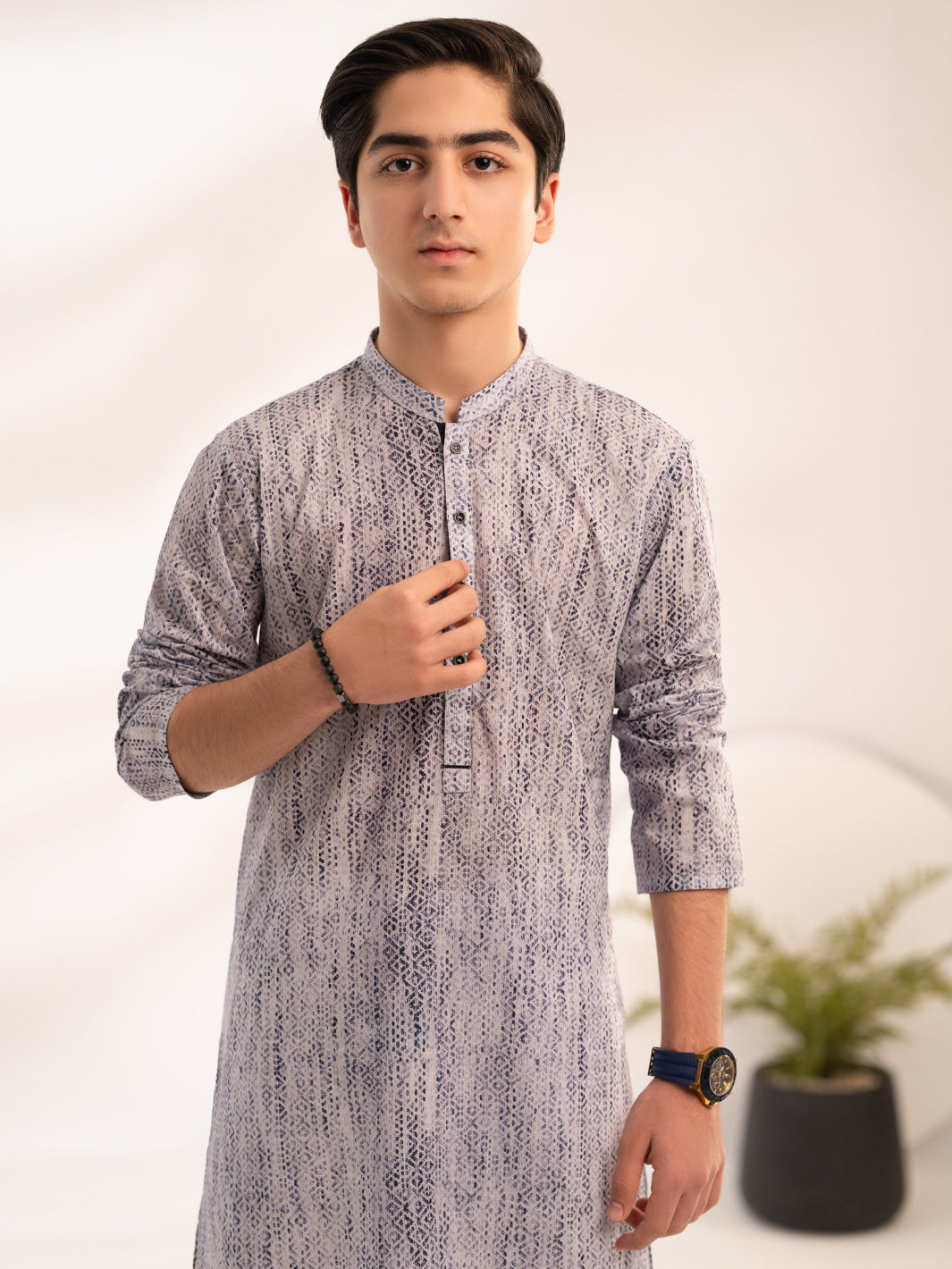 Purple Cotton Kurta - ALT-K-069