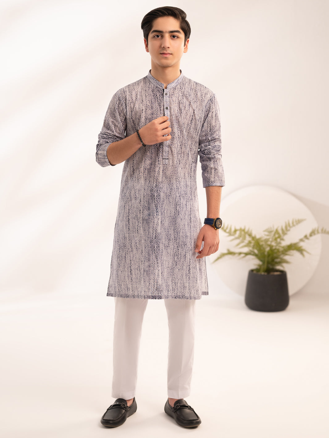 Purple Cotton Kurta - ALT-K-069