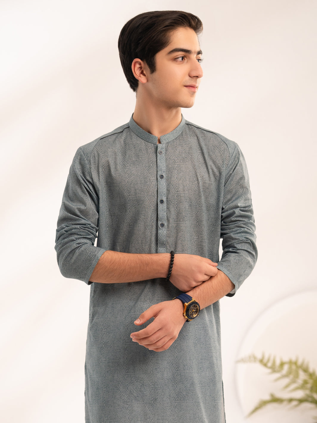 Grey Cotton Kurta - ALT-K-070