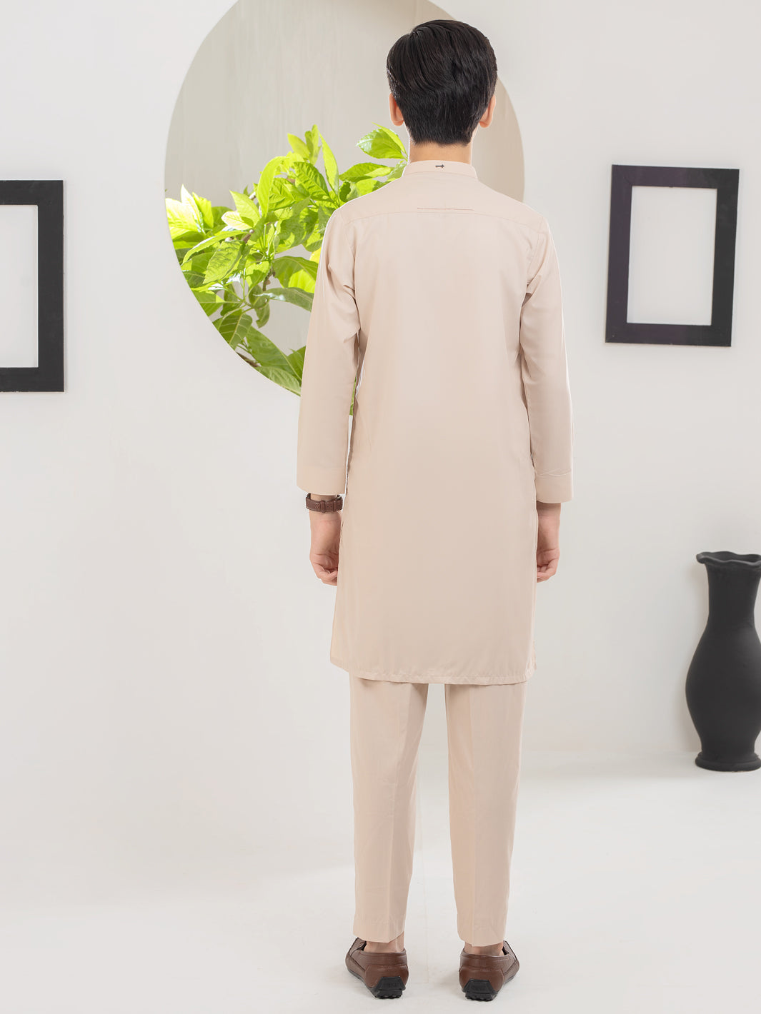 Cream Blended Kurta Trouser - ALT-KT-039