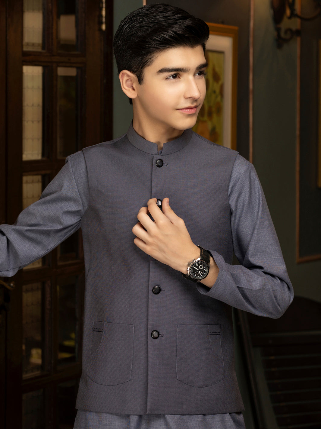Grey Blended Waistcoat - ALT-WC-019