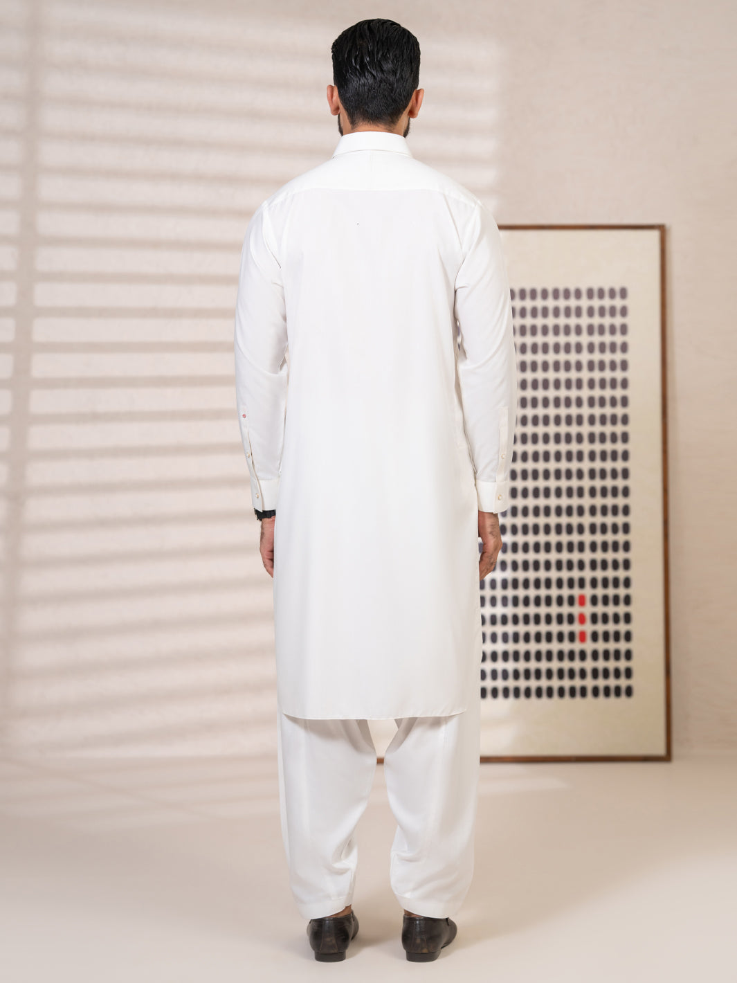 White Kameez Shalwar - ALWA-KS-640