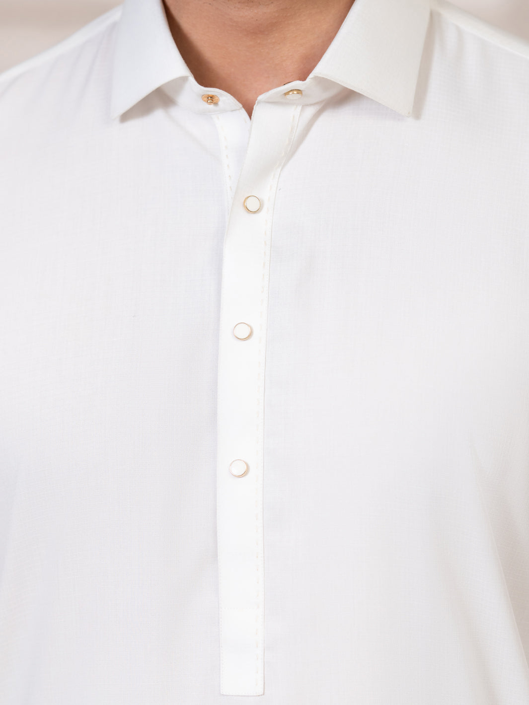 White Kameez Shalwar - ALWA-KS-640