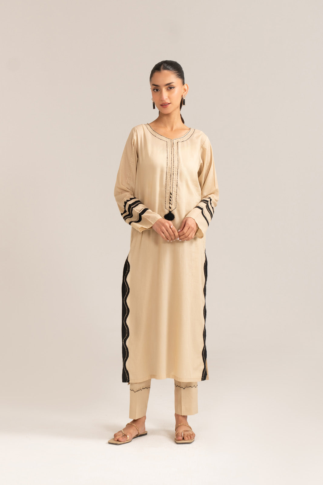2 Piece Lawn Solid Suit (CP0031)